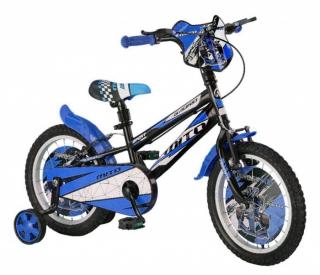 Bicicleta copii 16   MITO BadKid Racing, negru albastru, varsta 4-6 ani