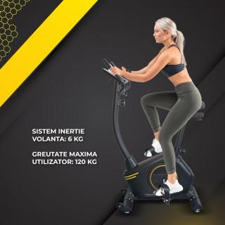 Bicicleta fitness exercitii TECHFIT B410N