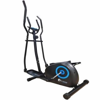 Bicicleta fitness magnetica eliptica FitTronic   Trainer 410E, design robust, greutate suportata 120 kg, volanta 7 kg, afisaj electronic