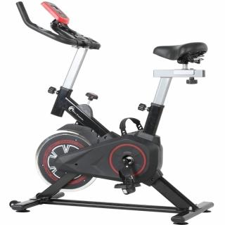 Bicicleta indoor cycling FitTronic SB100, design robust, greutate volanta 8 kg, afisaj LCD, greutate suportata 100 kg
