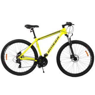 Bicicleta mountainbike Omega Duke 27.5  , cadru 49cm, frana hidraulica pe disc,galben negru, model 2023