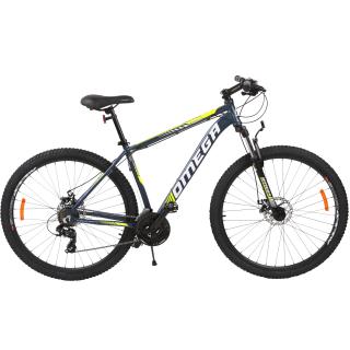 Bicicleta mountainbike Omega Thomas 29   , cadru 49 cm, 2023 albastru galben alb