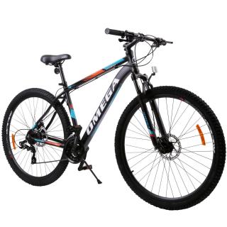 Bicicleta mountainbike Omega Thomas 29  , cadru 49cm, negru portocaliu alb