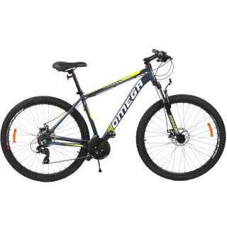 Bicicleta Omega Thomas dimensiune roti 27.5   albastru galben alb, cadru 49 cm, model 2023