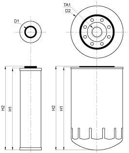 Filtru hidraulic Same L203