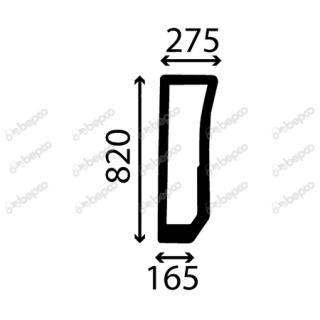 Geam fata dreapta New Holland 44910446