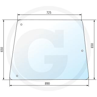 Geam lateral reglabil