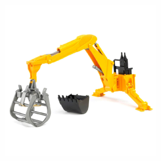 Jucarie - Brat Excavator cu Graifer si cupa 02338 Bruder