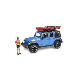 Jucarie - Jeep Wrangler Rubicon Unlimited cu caiac si figurina