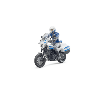 Jucarie - Motocicleta de politie Ducati Scrambler cu motociclist - 2020 62731 Bruder