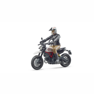 Jucarie - Motocicleta Ducati Desert Sled cu Figurina motociclist 63051 Bruder