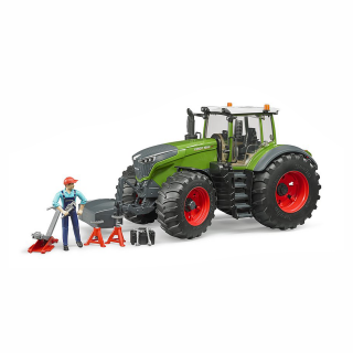 Jucarie - Tractor Fendt 1050 Vario cu Figurina mecanic si accesorii 04041 Bruder