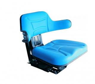 Scaun din PVC cu suspensie mecanica - albastru