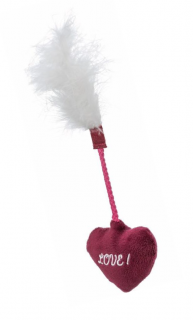 (-10%) Jucarie Pentru Pisici, Valentine s, Inima Cu Pene, Plus, 20 cm, 9935262