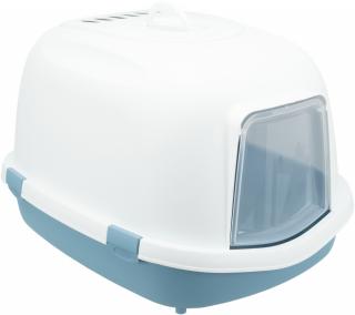 (-10%) Litiera Primo XXL, Cu Capac, 56 x 47 x 71 cm, Albastru Alb, 40177