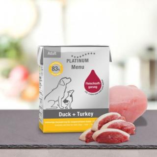 12 x Platinum Menu Duck  Turkey 375g