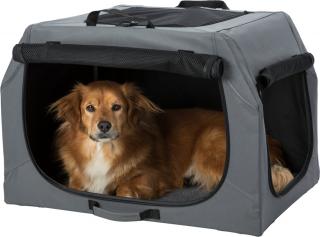 (-15%) Geanta Transport Auto Cazare Caini, Easy, S-M: 71x49x51 cm, Gri, 39732t