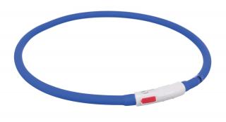 (-15%) Zgarda Cu Led, Incarcare USB, XS-XL: 70 cm 10 mm, Albastru, 12642