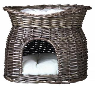 (-20%) Culcus Din Rachita Cu Pat Deasupra, 54x43x37 cm, Gri, 2873