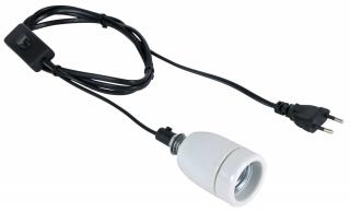 Adaptor Ceramic Pentru Bec, Pro, Cablu Cu Intrerupator, 200W, 76105t