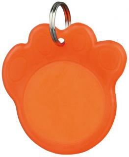 Adresier Pentru Zgarda, Plastic, Fosforescent, 3.5 cm, Portocaliu, 2277
