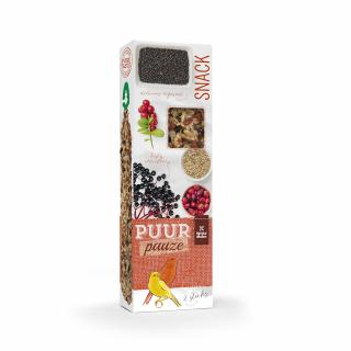 Batoane Puur Pauze pentru Canari cu Soc si Merisoare, 2 buc, 60 g, L654925