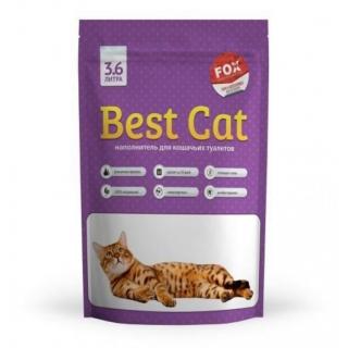 BEST CAT 3,6 L - Asternut Igienic pentru Pisici, Silicat cu Aroma de Lavanda