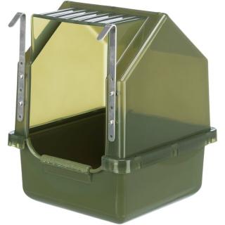 Cadita Acoperita Pentru Pasari, Plastic, 16x22x16 Cm, Verde, 54035t
