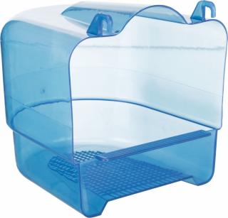 Cadita Acoperita Pentru Pasari, Plastic, Semicerc, 15x16x17 cm, Diverse Culori, 54032t