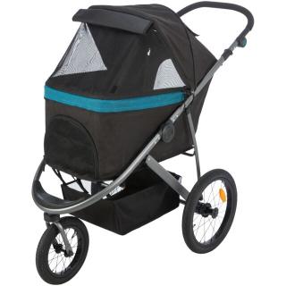 Carucior Buggy Pana La 20 Kg, 3 Roti, 60 x 112 x 120 cm, Negru Petrol, 28960