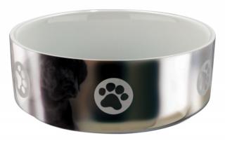 Castron Ceramic, 0.8 l 15 cm, Argintiu Alb, 25084