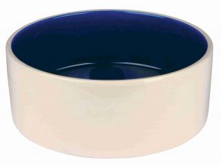 Castron Ceramic, 2.3 l  22 cm, Crem Albastru, 2452