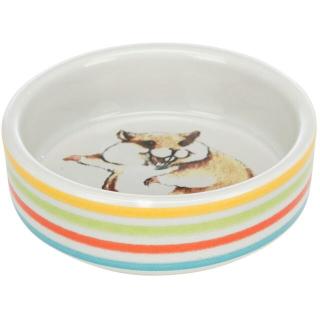 Castron Ceramic Comic-Hamster, 80 ml 8 cm, Multicolor Crem, 60801