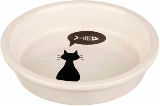 Castron Ceramic Pentru Pisici, 0.25 l 13 cm, Alb, 24499