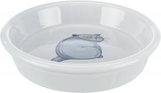 Castron Ceramic Pentru Pisici, 0.25 l 13 cm, Gri, 24652