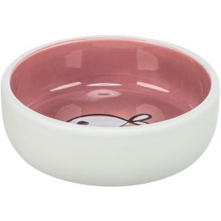 Castron Ceramic Pentru Pisici, 0.3 l A   13 cm, Diverse Culori, 24474
