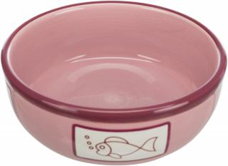 Castron Ceramic Pentru Pisici, 0.35 l  13 cm, Diferite Culori, 24658