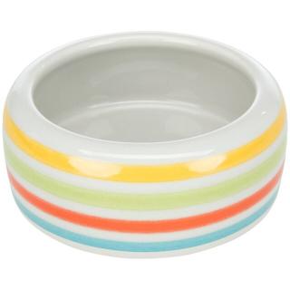 Castron Ceramic Pentru Porcusori de Guineea, 200 ml 11 cm, Multicolor Crem, 60806