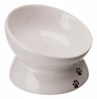 Castron Ceramic, Ridicat, Forma Ergonomica, 0.15 l  13 cm, Alb, 24798
