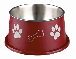Castron Inox Cu Invelis De Plastic, Pentru Caini Cu Urechi Lungi, 0.9 l 19 cm, Diferite Culori, 25247