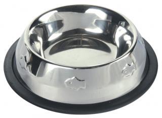 Castron Inox Pentru Pisici, Antiderapant, Matritat, 0.2 l 15 cm, 24870