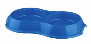 Castron Plastic Dublu Pentru Pisici, Antiderapant, 0.2 l 11 cm, Diferite Culori, 24985