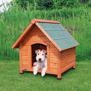 Casuta Cabana Din Lemn Pentru Caini, S: 71x77x76 cm, Maro, 39530t