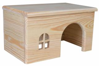 Casuta Pentru Hamsteri Degu, Lemn, 28x16x18 cm, 61262t