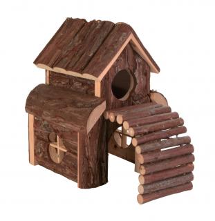 Casuta Pentru Rozatoare, Finn, Lemn, 13x20x20 cm, Maro, 6203t