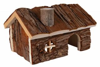 Casuta Pentru Rozatoare, Hendrik, Lemn De Scoarta, 20x12x17 cm, 6160t