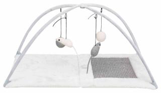 Covoras De Zgariat, Junior, Cu Sisal, 60x33x42 cm, Gri, 43114t