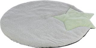 Covoras Junior, Cu Stea, 86x80 cm,Gri Verde Menta, 38245t