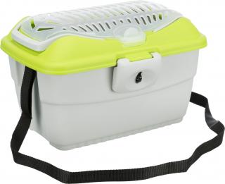 Cusca De Transport Pentru Rozatoare, Mini-Capri, 40x22x30 cm, Pana la 2 kg, Gri Verde, 39802