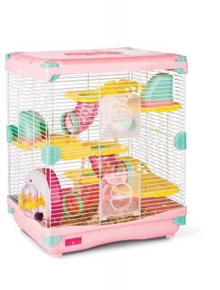 Cusca Pentru Rozatoare, Gremi Adventure Land Double, L: 28x21x43 cm, Roz, K812